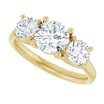 1 3/4 CTW Lab-Grown Diamond Engagement Ring, 6.39 mm