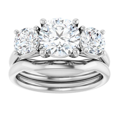 2 1/2 CTW Lab-Grown Diamond Engagement Ring, 7.26 mm