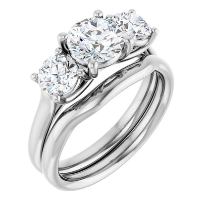 1 3/4 CTW Lab-Grown Diamond Engagement Ring, 6.39 mm