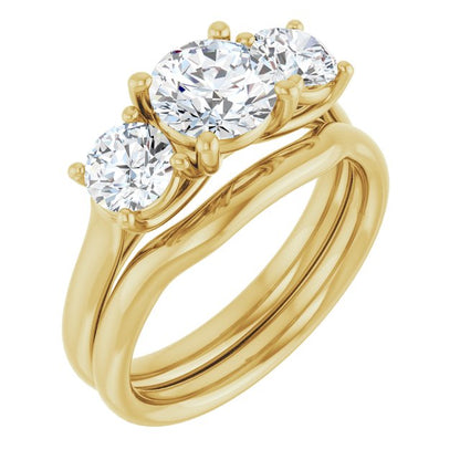 1 3/4 CTW Lab-Grown Diamond Engagement Ring, 6.39 mm