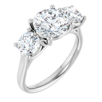 3 1/5 CTW Lab-Grown Diamond Engagement Ring