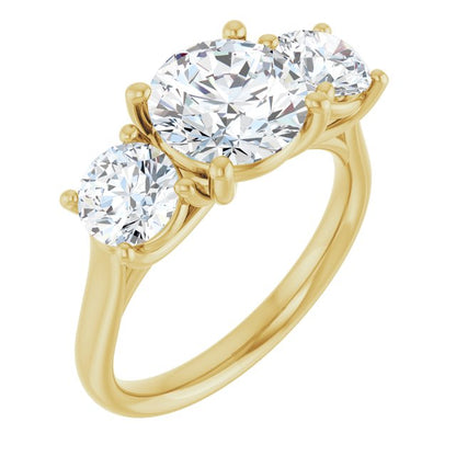3 1/5 CTW Lab-Grown Diamond Engagement Ring