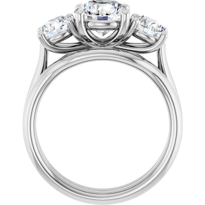 2 1/2 CTW Lab-Grown Diamond Engagement Ring, 7.26 mm