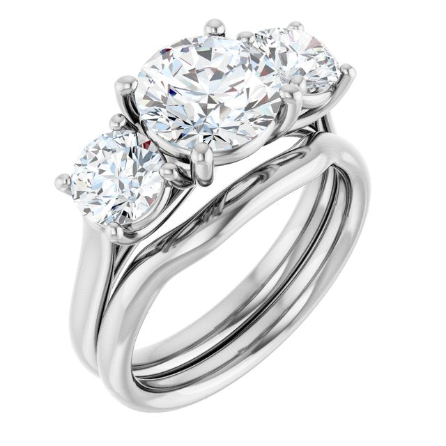 3 1/5 CTW Lab-Grown Diamond Engagement Ring