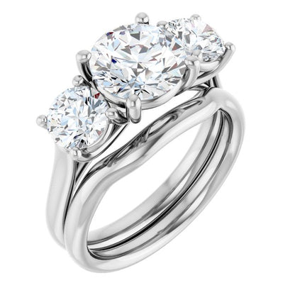 3 1/5 CTW Lab-Grown Diamond Engagement Ring