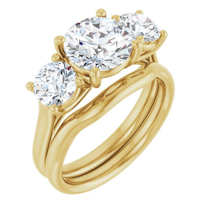 3 1/5 CTW Lab-Grown Diamond Engagement Ring
