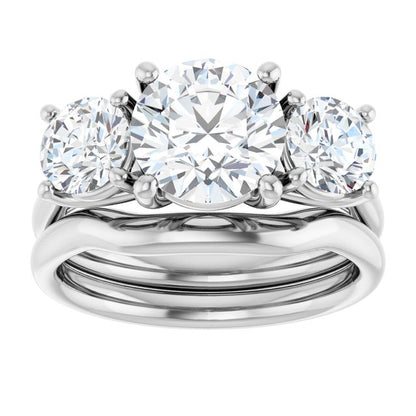 3 1/5 CTW Lab-Grown Diamond Engagement Ring