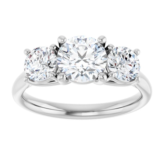 1 3/4 CTW Lab-Grown Diamond Engagement Ring, 6.39 mm
