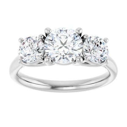 1 3/4 CTW Lab-Grown Diamond Engagement Ring, 6.39 mm