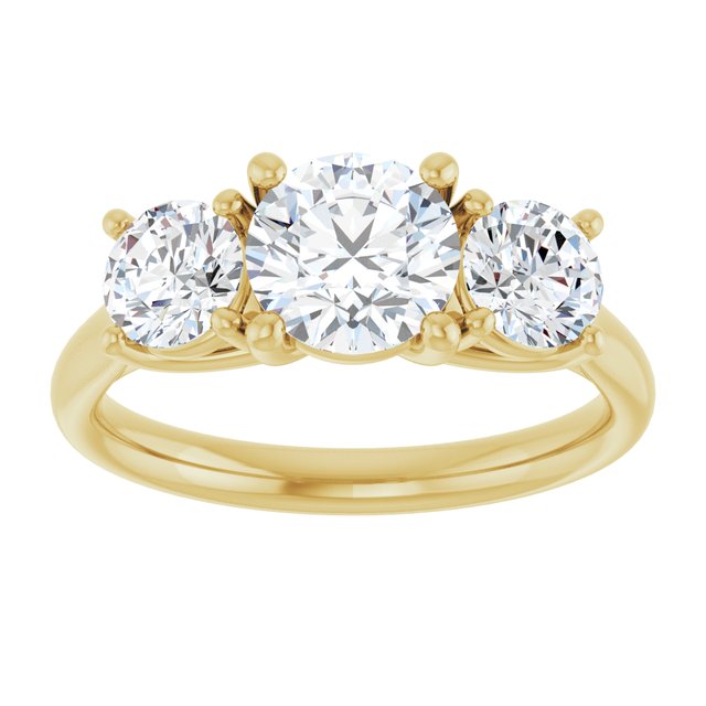 1 3/4 CTW Lab-Grown Diamond Engagement Ring, 6.39 mm