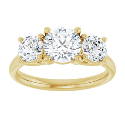 1 3/4 CTW Lab-Grown Diamond Engagement Ring, 6.39 mm