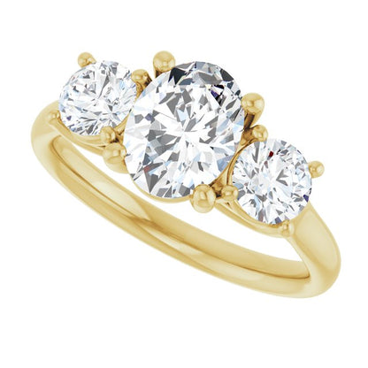 1 3/4 CTW Lab-Grown Diamond Engagement Ring, 6.39 mm