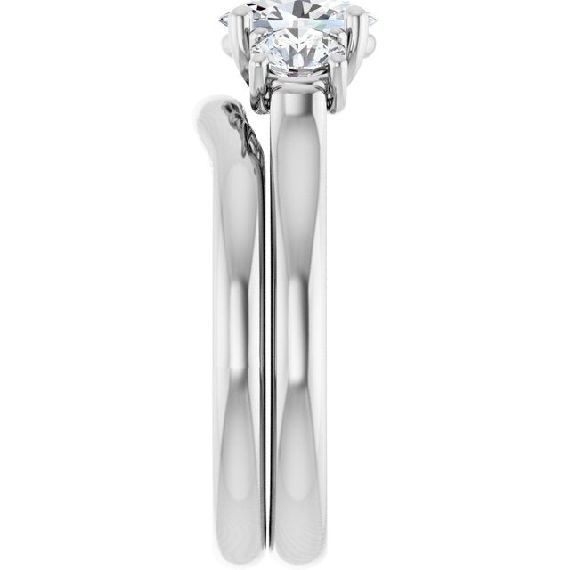 1 1/3 CTW Lab-Grown Diamond Engagement Ring