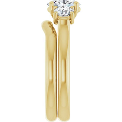 1 1/3 CTW Lab-Grown Diamond Engagement Ring