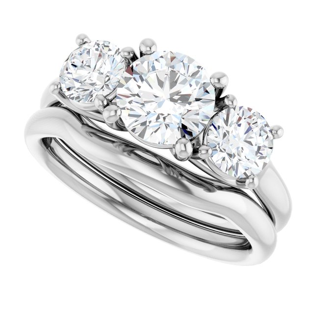 1 3/4 CTW Lab-Grown Diamond Engagement Ring, 6.39 mm