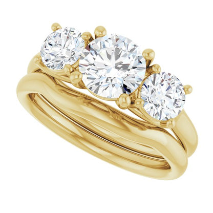 1 3/4 CTW Lab-Grown Diamond Engagement Ring, 6.39 mm