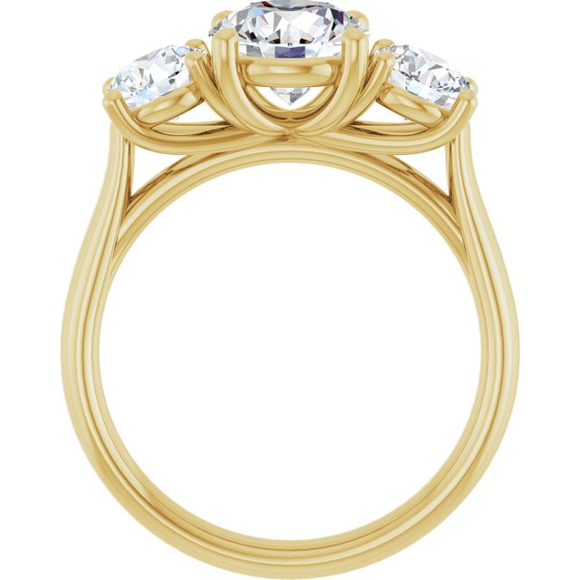 2 1/2 CTW Lab-Grown Diamond Engagement Ring, 7.26 mm