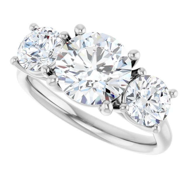 3 1/5 CTW Lab-Grown Diamond Engagement Ring