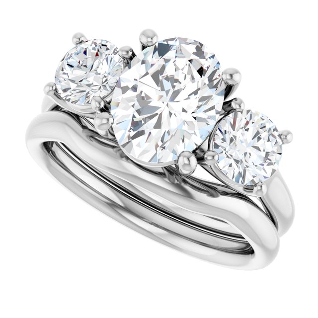 2 1/2 CTW Lab-Grown Diamond Engagement Ring, 7.26 mm