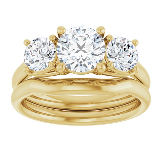 1 3/4 CTW Lab-Grown Diamond Engagement Ring, 6.39 mm
