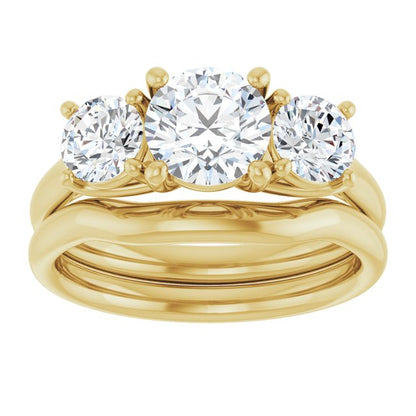 1 3/4 CTW Lab-Grown Diamond Engagement Ring, 6.39 mm