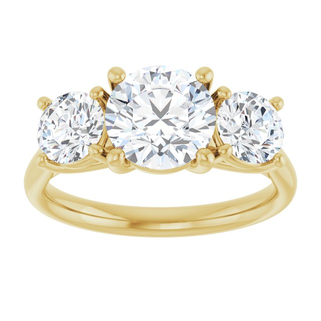 2 1/2 CTW Lab-Grown Diamond Engagement Ring, 7.26 mm