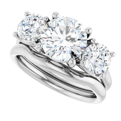 3 1/5 CTW Lab-Grown Diamond Engagement Ring