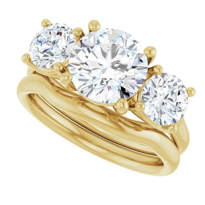 3 1/5 CTW Lab-Grown Diamond Engagement Ring
