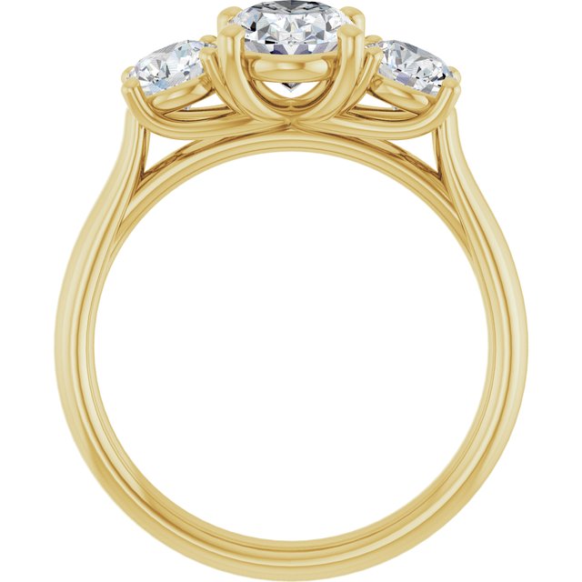 1 3/4 CTW Lab-Grown Diamond Engagement Ring, 6.39 mm