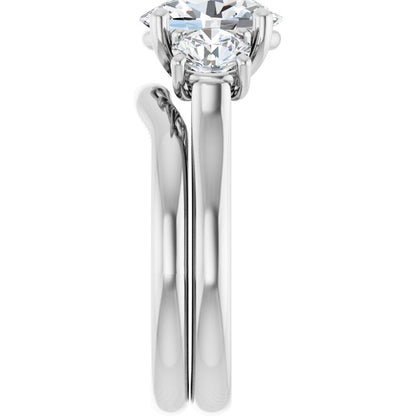 2 1/2 CTW Lab-Grown Diamond Engagement Ring, 7.26 mm