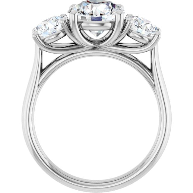 3 1/5 CTW Lab-Grown Diamond Engagement Ring