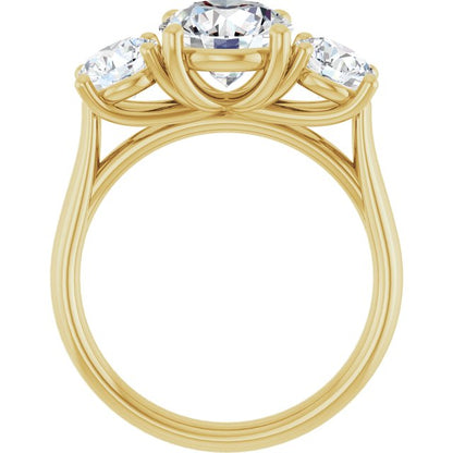 3 1/5 CTW Lab-Grown Diamond Engagement Ring