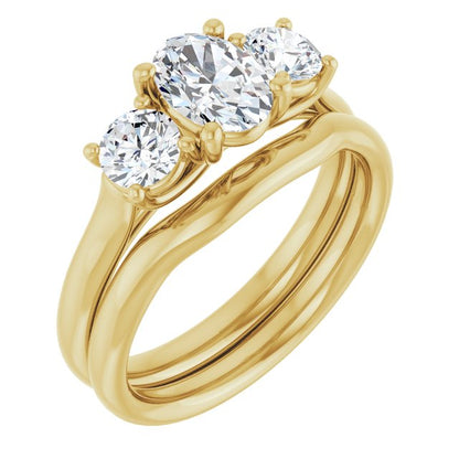 1 1/3 CTW Lab-Grown Diamond Engagement Ring
