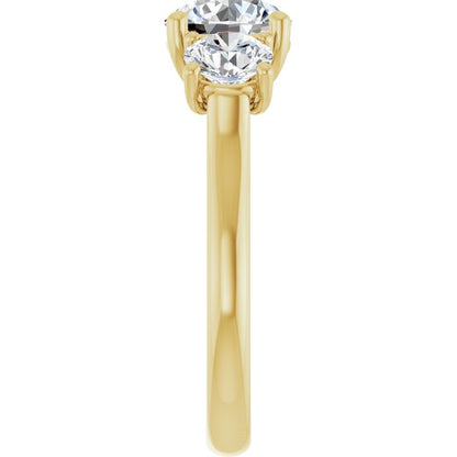 2 1/2 CTW Lab-Grown Diamond Engagement Ring, 7.26 mm