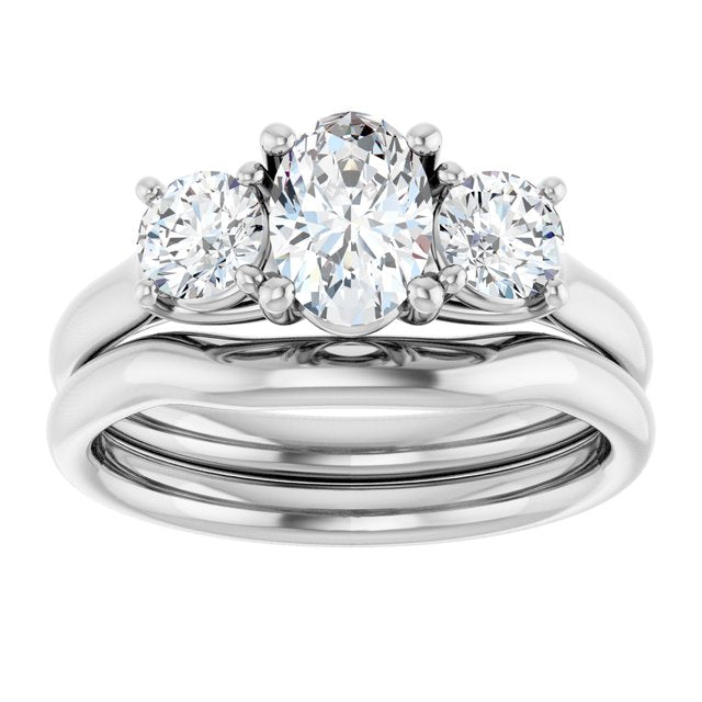 1 1/3 CTW Lab-Grown Diamond Engagement Ring