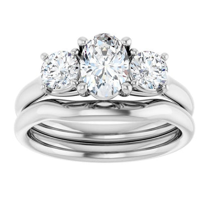 1 1/3 CTW Lab-Grown Diamond Engagement Ring