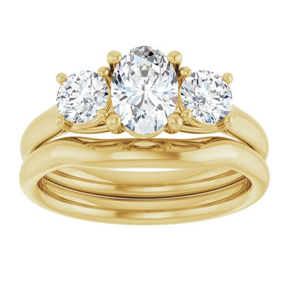 1 1/3 CTW Lab-Grown Diamond Engagement Ring