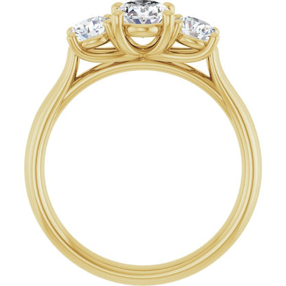 1 1/3 CTW Lab-Grown Diamond Engagement Ring