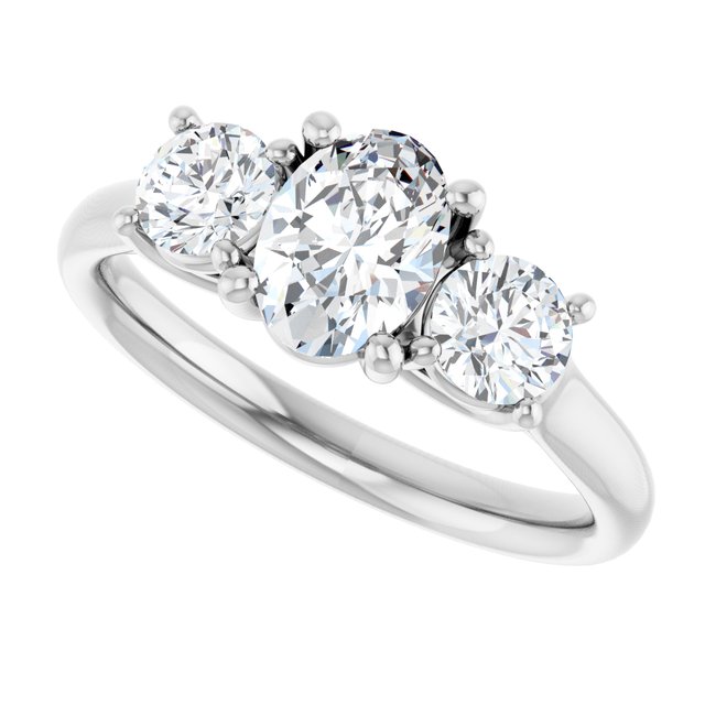1 1/3 CTW Lab-Grown Diamond Engagement Ring