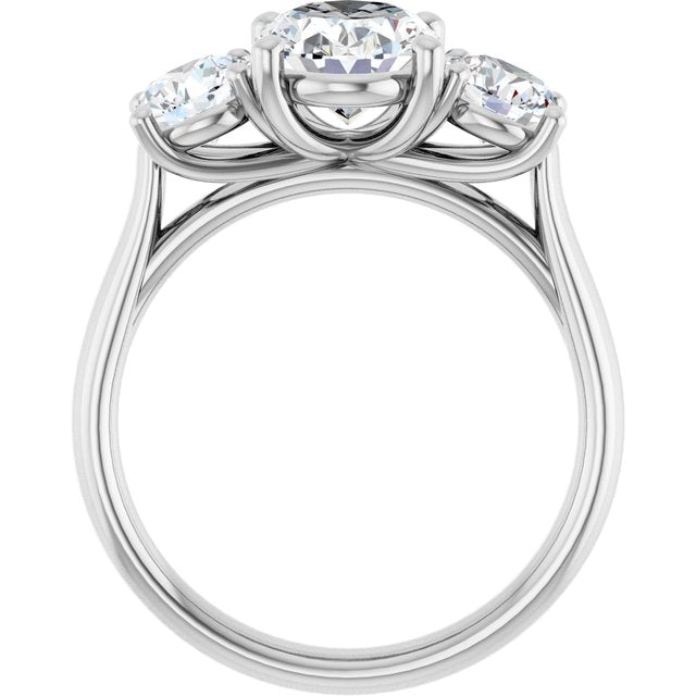 2 1/2 CTW Lab-Grown Diamond Engagement Ring, 7.26 mm
