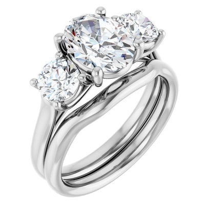 2 1/2 CTW Lab-Grown Diamond Engagement Ring, 7.26 mm
