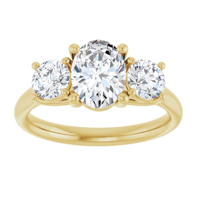 1 3/4 CTW Lab-Grown Diamond Engagement Ring, 6.39 mm