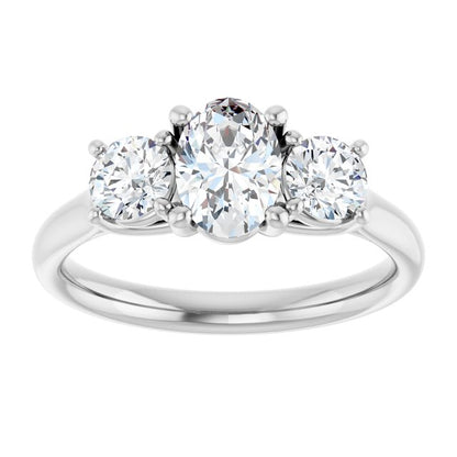 1 1/3 CTW Lab-Grown Diamond Engagement Ring