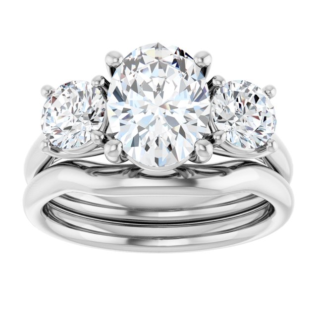 2 1/2 CTW Lab-Grown Diamond Engagement Ring, 7.26 mm