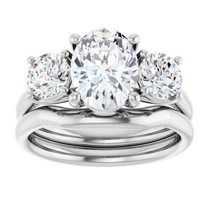 2 1/2 CTW Lab-Grown Diamond Engagement Ring, 7.26 mm