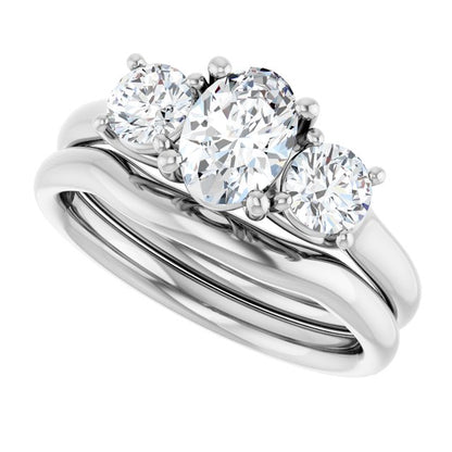 1 1/3 CTW Lab-Grown Diamond Engagement Ring