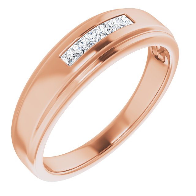 1/4 CTW Natural Diamond 5-Stone Band