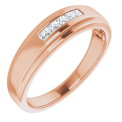 1/4 CTW Natural Diamond 5-Stone Band