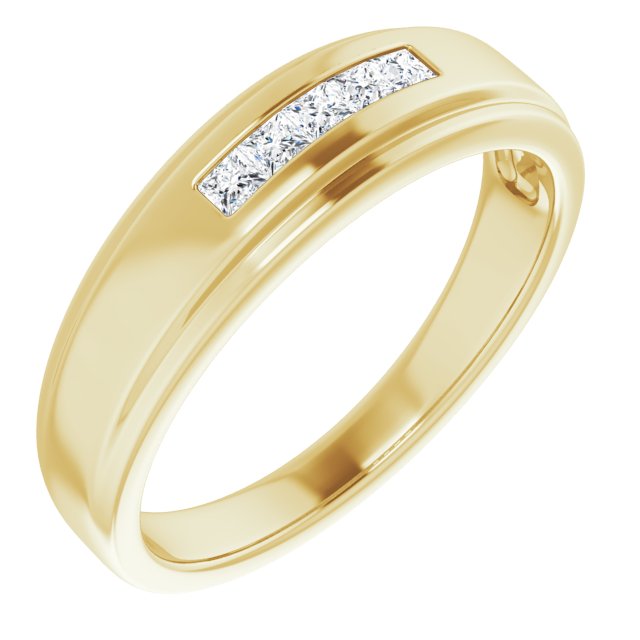 1/4 CTW Natural Diamond 5-Stone Band