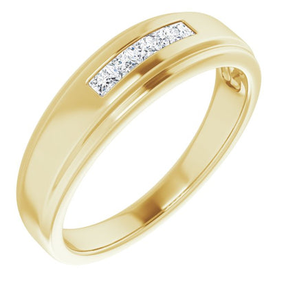 1/4 CTW Natural Diamond 5-Stone Band